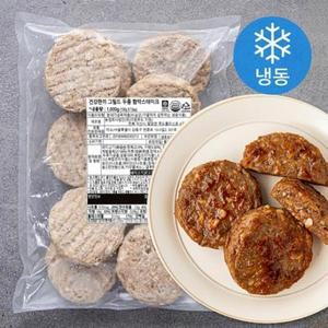 건강한끼 대용량 그릴드 두툼 함박 스테이크, 1kg, 1개 one option