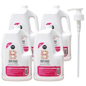 온더바디 모이스처 대용량 바디워시 4.2Kg x 4개 + 전용펌프 바디클렌져 리필용