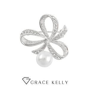 [그레이스켈리]클레마티스 진주 브로치