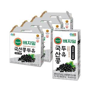 [베지밀]국산콩 두유 검은콩 고칼슘 190mlX16입X4박스(총64입)