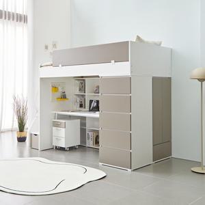 원마인드 유드림 어린이 학생 높은 벙커침대 옷장 서랍장 슈퍼싱글