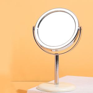 미니 회전 거울 가벼운 탁상 스탠드 미러