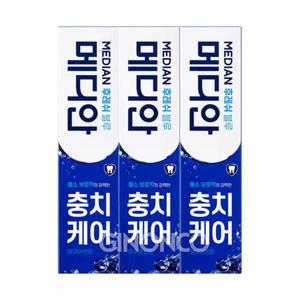 메디안 후레쉬 치약 120g (3입) 블루 x1 불소막 구강청결 치태제거