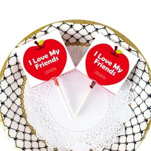 애플데이 사탕 + 홀더 / 금연 캠페인 애플데이 보건의날 학교 행사