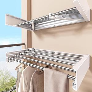 벽부착건조대 접이식 슬림 폴딩 빨래 건조대 행거