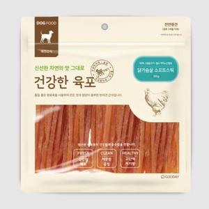 굿데이 건강한육포 닭가슴살 소프트스틱 300g
