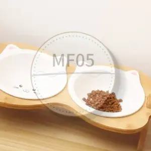 MF05 반려동물 아름드리 도자기 밥그릇2구 고양이물그릇 강아지밥그릇 도자기밥그릇 엔틱식기