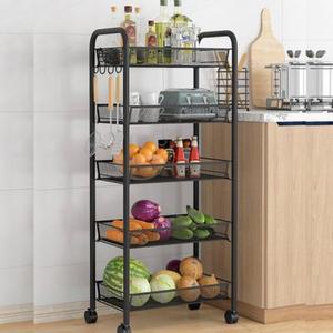 [텐바이텐]이동식 철제 수납 다용도 트롤리 5단