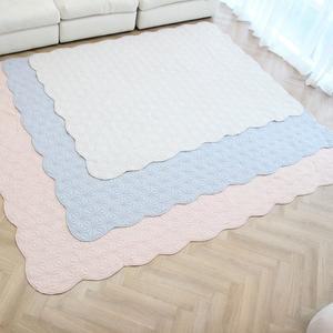 [리앤데코]고밀도 오로라 90수  워싱 침대패드 거실러그 특대형 카페트160x210cm