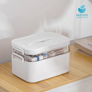 구급상자 구급함 가정용 2단 약통 약보관함 약정리 보관 케이스