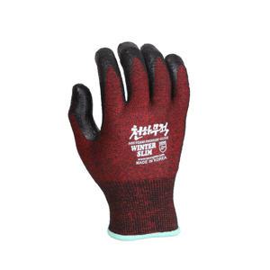 천하무적 윈터슬림 겨울용 작업장갑 와인색 S,M,L (10개)