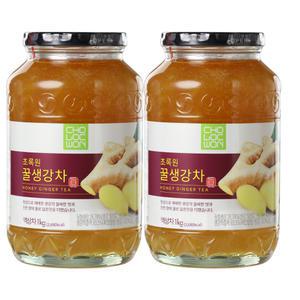 초록원 꿀생강차 1kg  x 2병