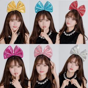 (정품) 리본머리띠중/리본머리띠/머리띠/반짝이/생일파티/파티용품/의상소품