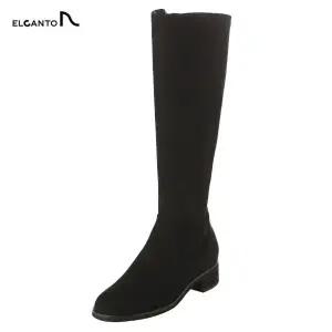 [롯데백화점]엘칸토 여성 4CM 스판 롱부츠 LCWL02U44C (블랙)