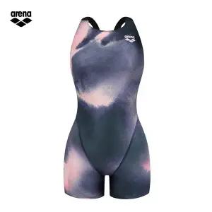 아레나 여성 오로라 A4FL1CE07 PNK (주머니백 증정)  선수 3부반신 크로스백 실내수영복