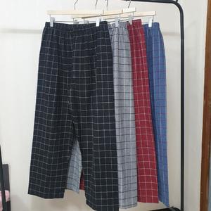 (블랙 | L) 홈웨어 체크 잠옷바지/바지/잠옷/여성/파자마/남자/남성/수면/여자