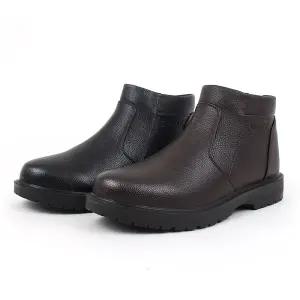 E데이빈 남성 겨울 털 부츠 방한화 따뜻한 푹신한 기모 논슬립 아이젠 미끄럼 방지 컴포트화 구두