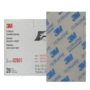 3M 샌딩 스펀지 페파 02601 [ULTRA FINE] #600~#800 샌딩 사포 페이퍼 건식 습식 물사포 자동차 휠 도장 복원