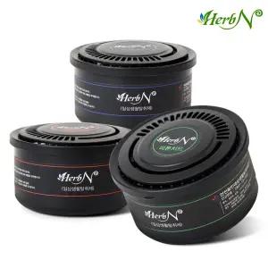 허브엔 자동차 가정용 검탈취제 150g 3개 혼합세트(피톤치드 1 블랙체리 1 시트러스 1)