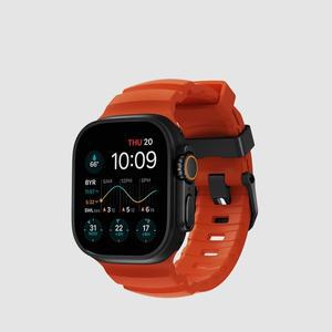 [노마드]애플워치 스포츠 티타늄 스트랩 로키 포인트 - 마그마 블랙 버클 / 44 45 46 49mm