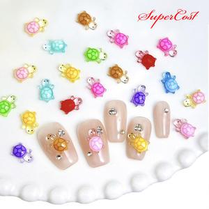 네일아트 귀여운 거북이 야광+일반 파츠 믹스 30개입