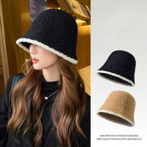 여성 여자 겨울 벙거지 모자 털모자 니트 버킷햇