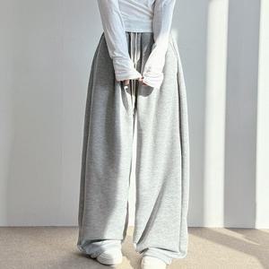 [기타][기모도톰] 제이트 남녀공용 기모 더블 핀턱 벌룬 밑단 스트링 트레이닝 팬츠