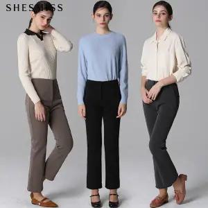 [쉬즈미스][쉬즈미스(SHESMISS)] 히든 버튼 스트레이트 기모 팬츠 (택가격198000