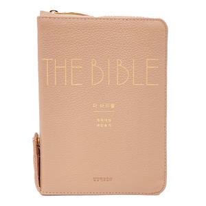 더바이블 성경책 새찬송가 소합본 색인 지퍼 가죽 우피 베이지