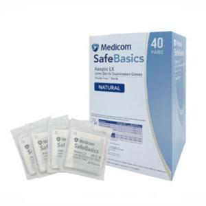 메디컴 세이프베이직 멸균 라텍스 장갑 40매 x 6박스 의료용 진료용 글러브 112000