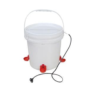 컵형수평니플급수기 닭물통  미니 10리터+열선2m
