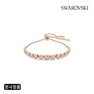 [스와로브스키](강남점)[본사정품/쇼핑백증정] Imber Tennis 핑크 로즈골드 팔찌M 5718204