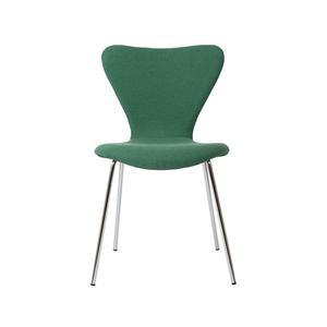 [스코나] 리프 크롬스틸 패브릭 체어 카페 식탁 의자