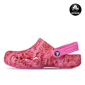 [크록스] 바야 플로럴 클로그 여성 슬리퍼 샌들 핑크 210450-6QQ