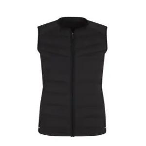 [골프]여성 라인 포인트 경량 구스다운 점퍼 베스트 221D3JV201_BK_GN