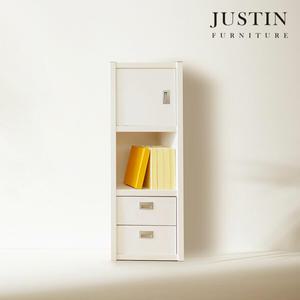 [저스틴퍼니처]모스 틈새 콤비형 3단 수납 책장(400)