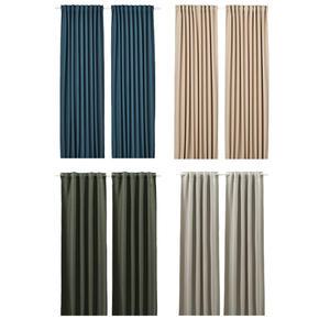 이케아 ANNAKAJSA 안나카이사 반암막커튼 한쌍 145x250cm 암막커텐 창문커튼 긴커튼