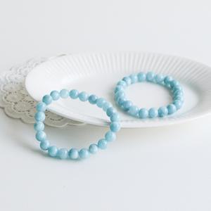 아쿠아마린 심플 원석팔찌 8미리 파워스톤 천연석