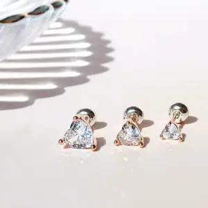 14k 골드 트럼프 하트 피어싱 CEA0001