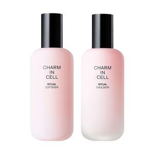참존 참인셀 리추얼 2종 기초세트 소프너 110ml + 에멀전 110ml 단품 스킨 로션 탄력 미백 주름개선 기능성