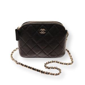 24ss 샤넬 프리컬렉션 클래식 하프문 체인 지갑 크로스백 캐비어 WOC AP4000