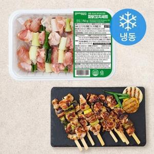 곰곰 국내산 닭으로 만든 파닭꼬치세트 + 데리야끼용소스 (냉동), 750g, 1세트