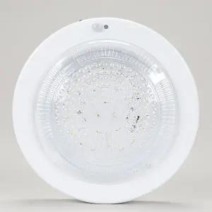 LED 센서등 15W 원형 하얀빛 현관 계단 베란다 복도 아파트