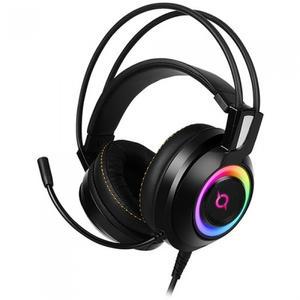 COX CH50 가상 7.1 진동 RGB LED 게이밍 헤드셋 블랙 유선 LED 라이트 오버이어 일체형 조작부