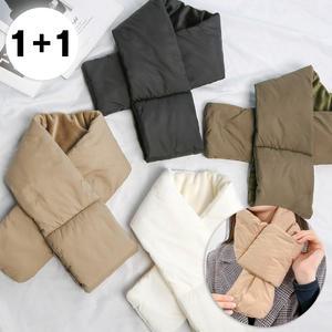 [2개세트] 패딩 목도리 겨울 방한 목도리 머플러(4color)