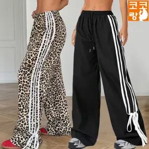 디썬 4선 밴딩 와이드팬츠 방송댄스 에어로빅 줌바웨어 걸스힙합 데일리