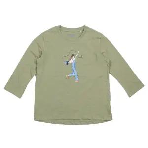 [롯데백화점]뱅뱅 여성 프린트 7부 면 티셔츠 NTL237