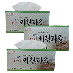 [기타]100% 천연펄프 무형광 뽑아쓰는 키친타올 100매10각