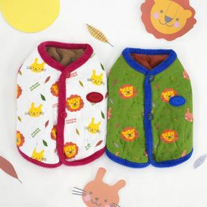 패리스독 스마일프렌드퀼팅베스트 강아지옷 애견의류