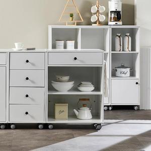 측면수건걸이 이동식 손잡이형 오픈수납장 600 다용도 거실인테리어 틈새